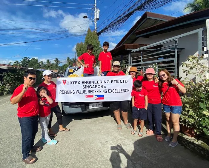Vortex staff during an outreach in the Philippines