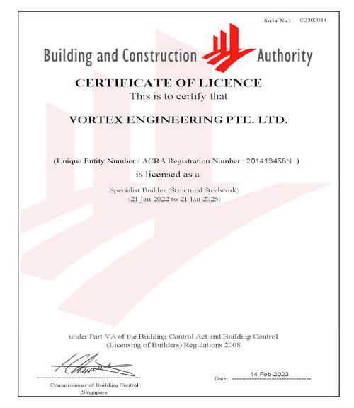 Vortex Awards & Accreditations | Specialist Builder (Structural Steelwork)
