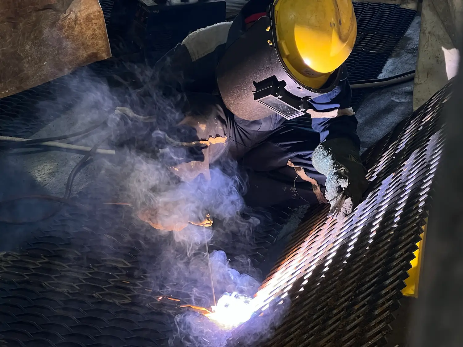 Vortex Engineering Staff Carrying Out Welding Operations.