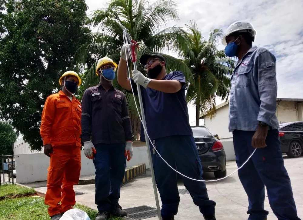 Vortex staff undergoing training